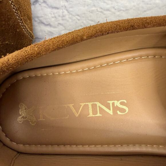 Kevin's Mens Slip On Loafers Driving Shoes Size 12 Suede Leather Dog Embroidered - Picture 6 of 8